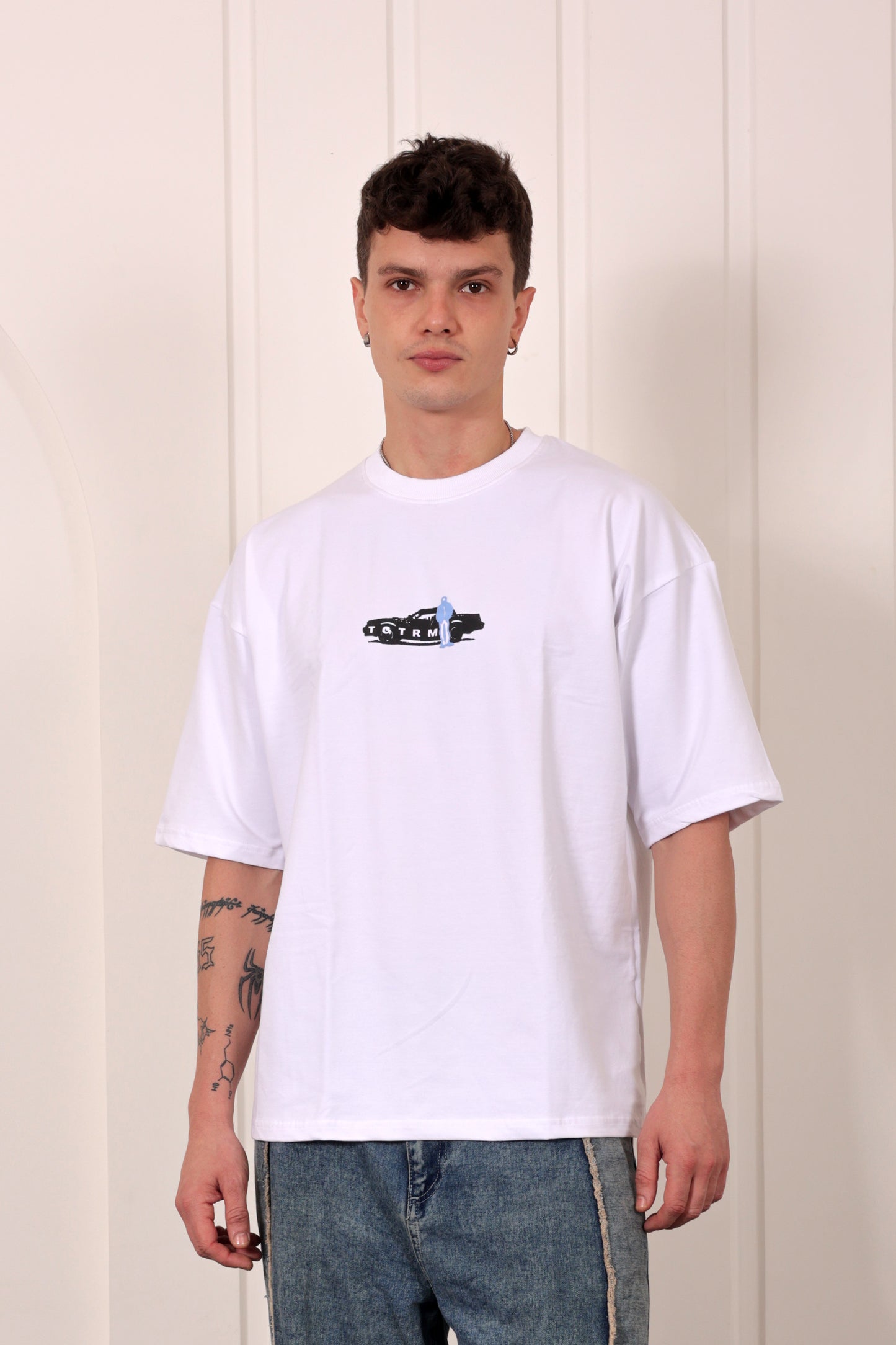 Kendrick Lamar White Oversized Printed T-shirt