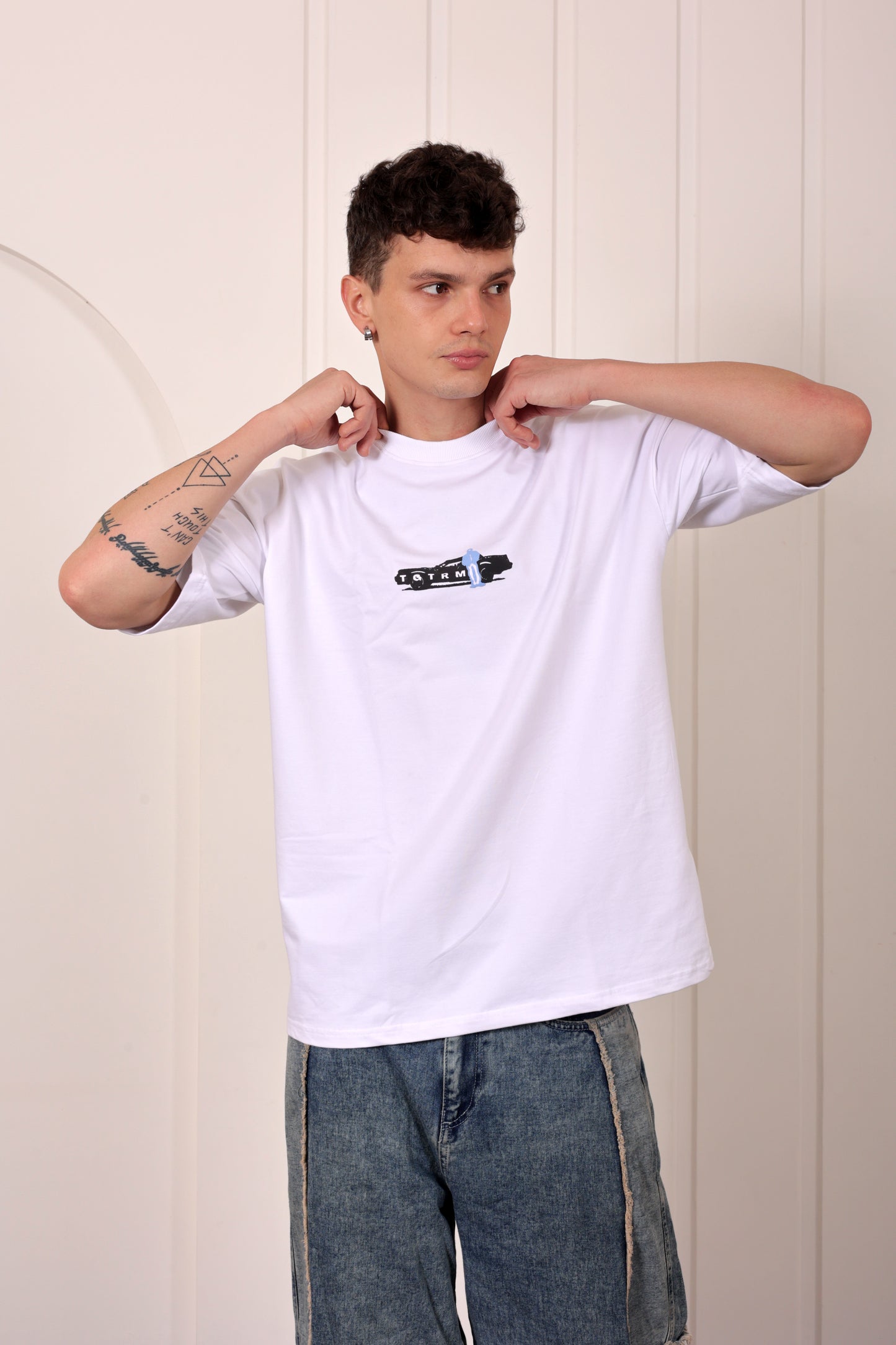 Kendrick Lamar White Oversized Printed T-shirt