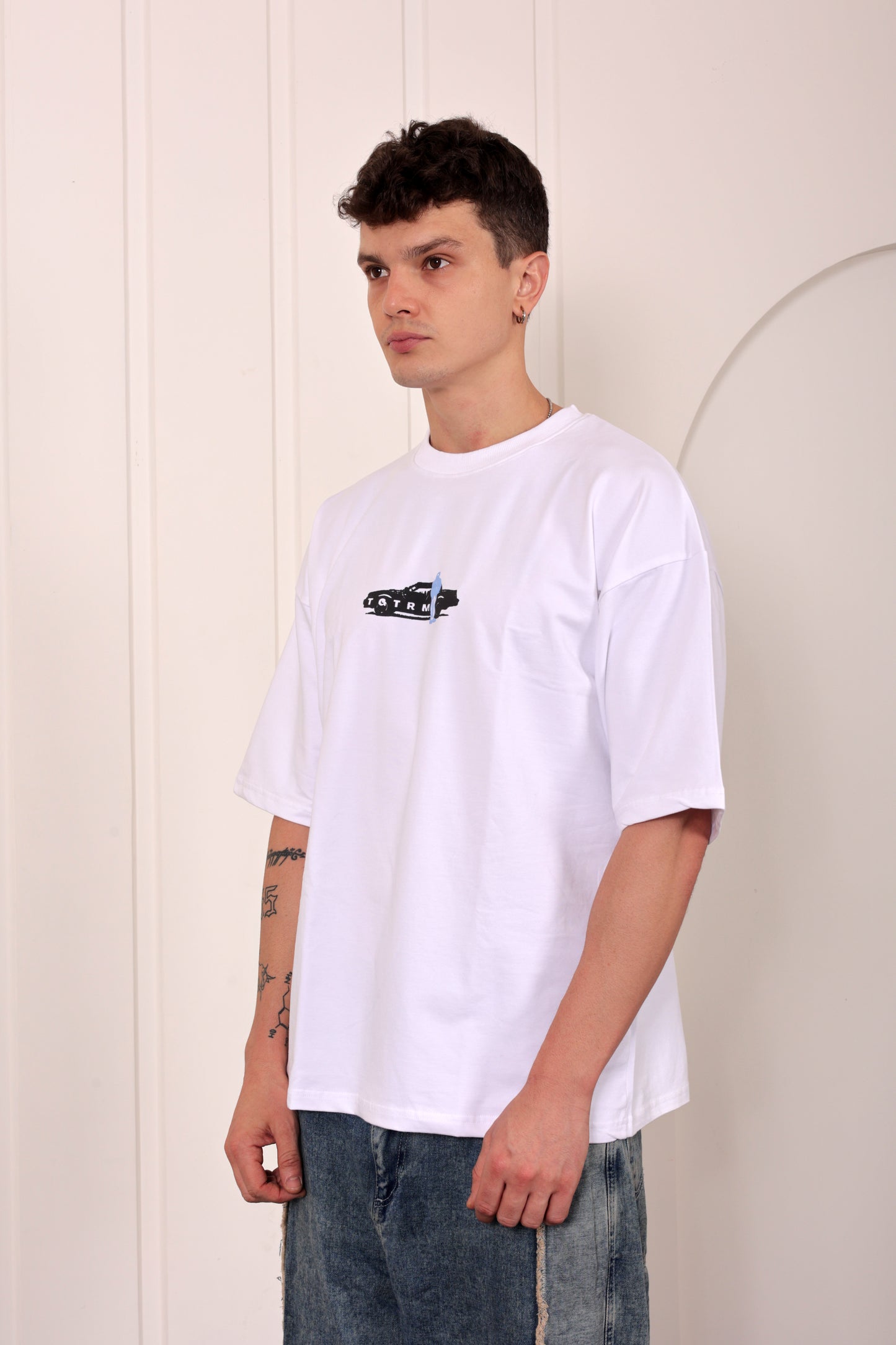 Kendrick Lamar White Oversized Printed T-shirt