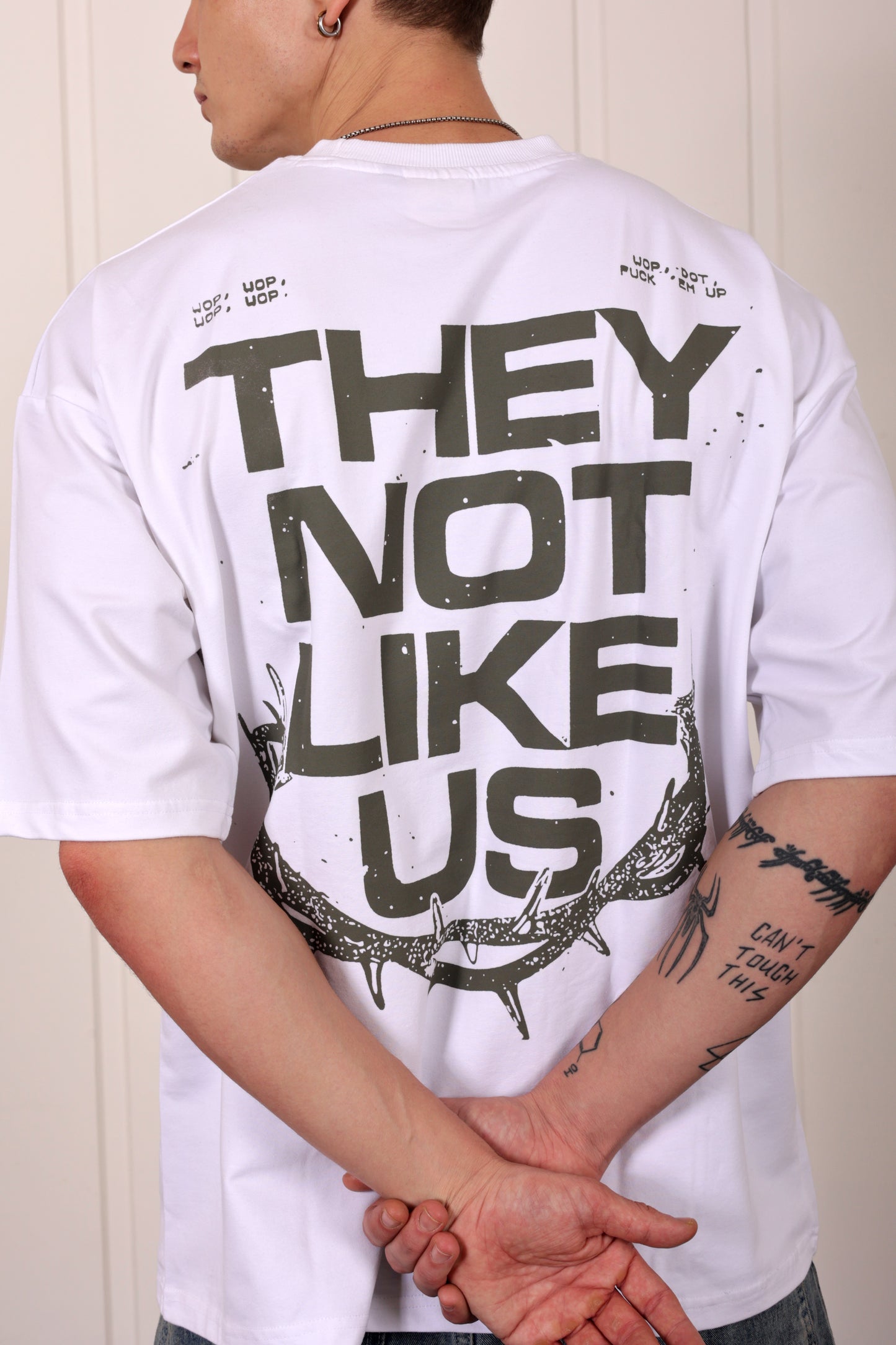 Kendrick Lamar White Oversized Printed T-shirt