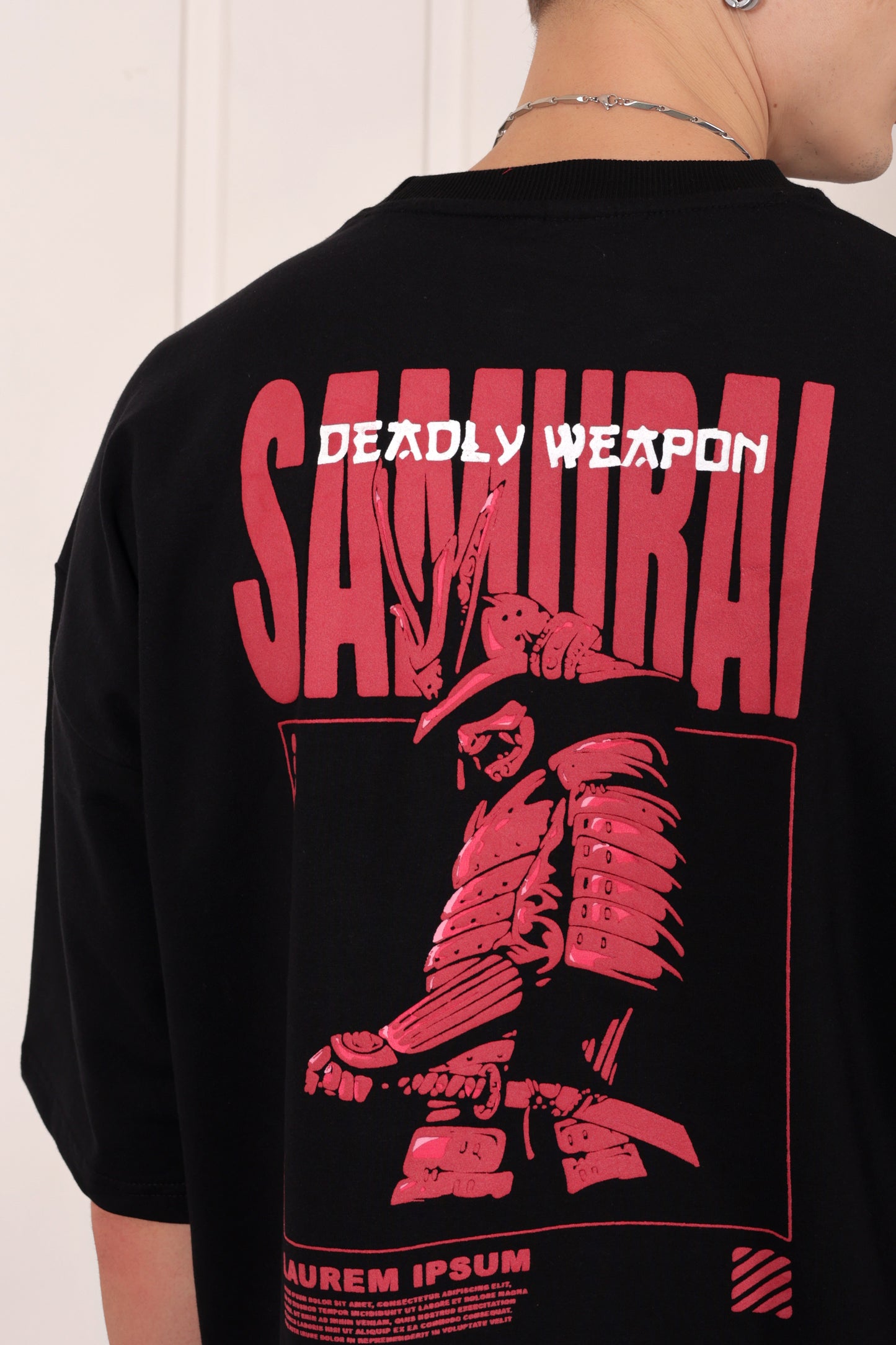 Black Heavyweight Oversized T-shirt(Anime)