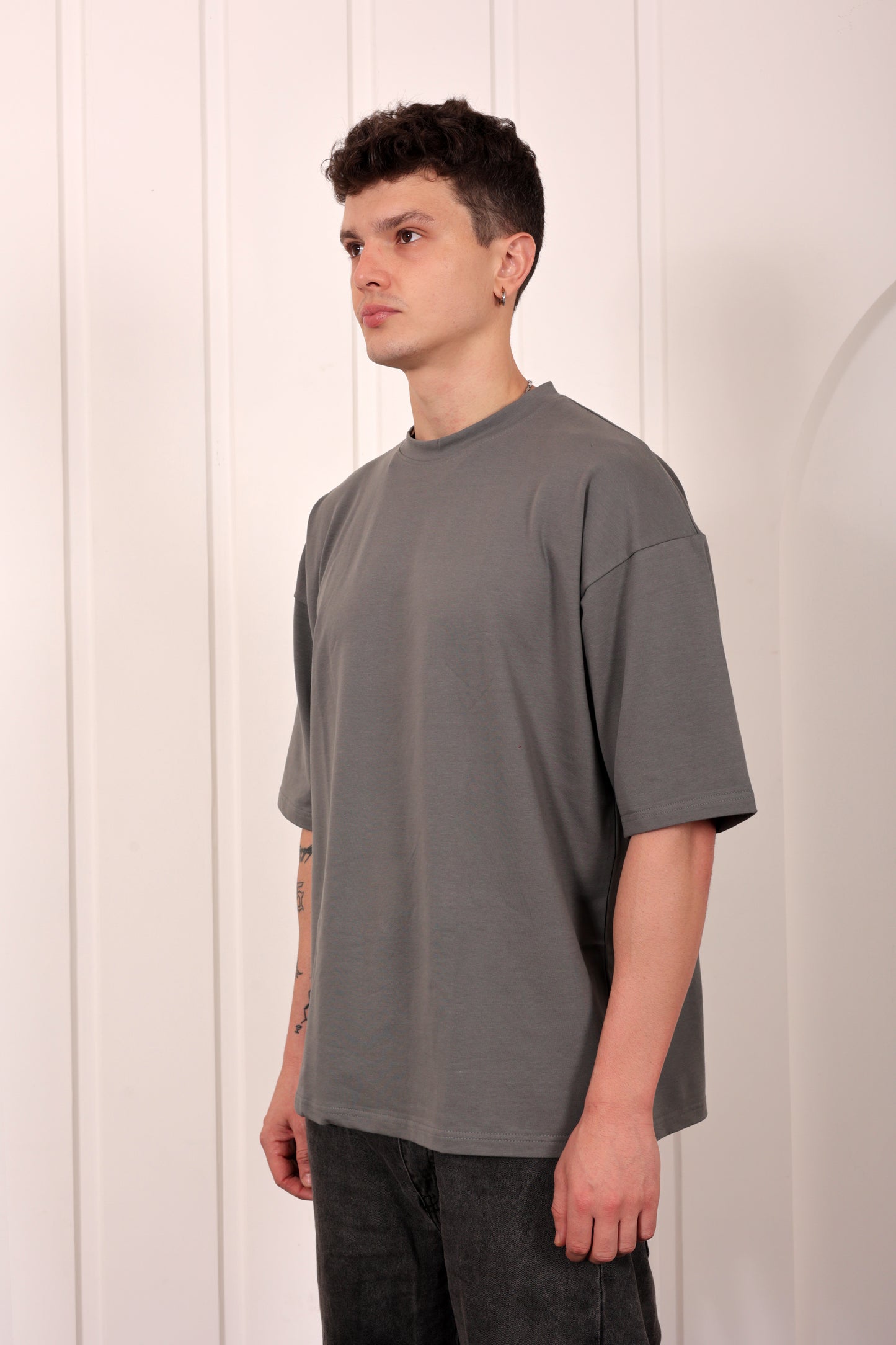 Premium Grey Oversized Jersey T-shirt