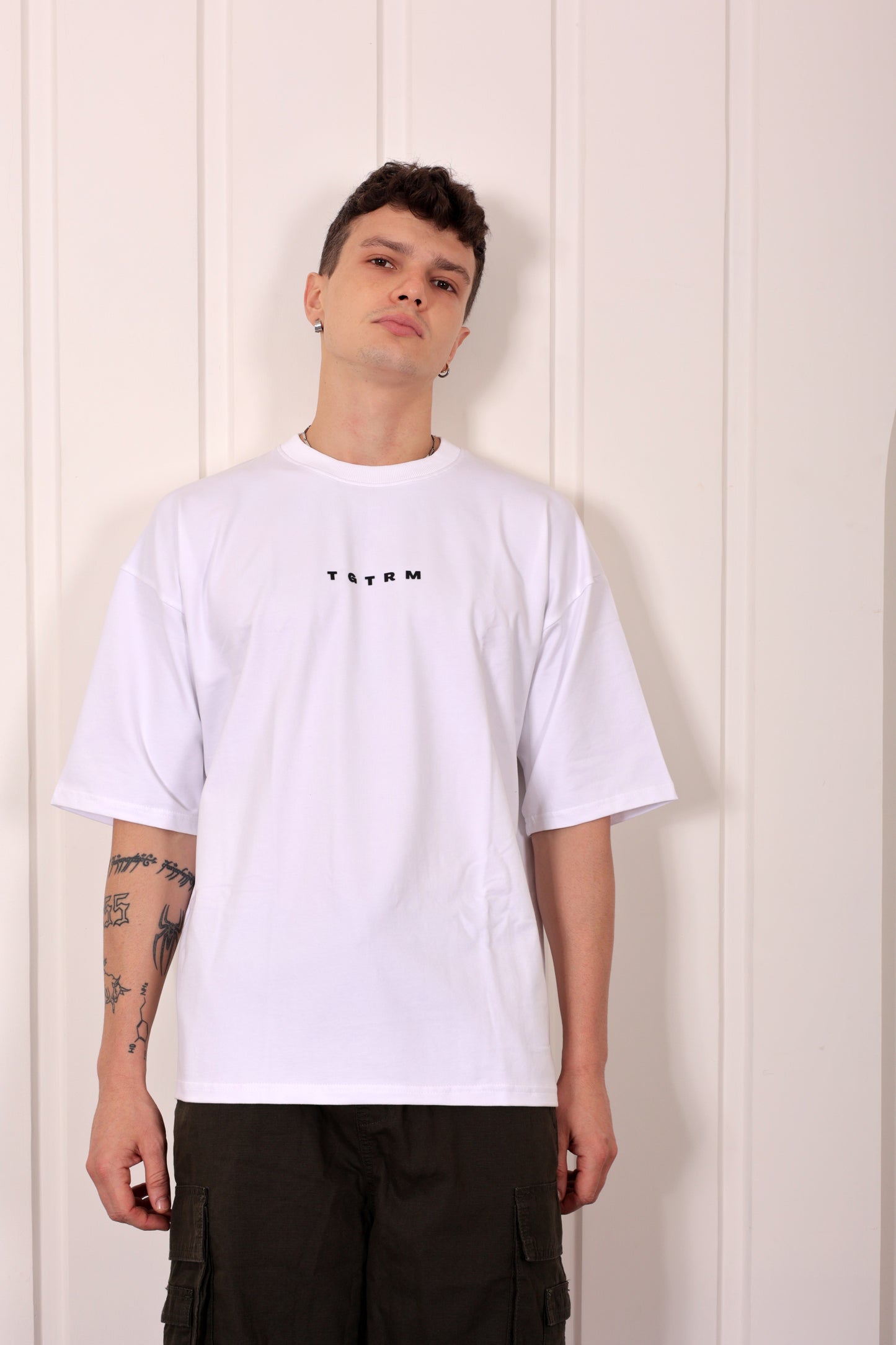 Phoenix White Oversized Printed T-shirt