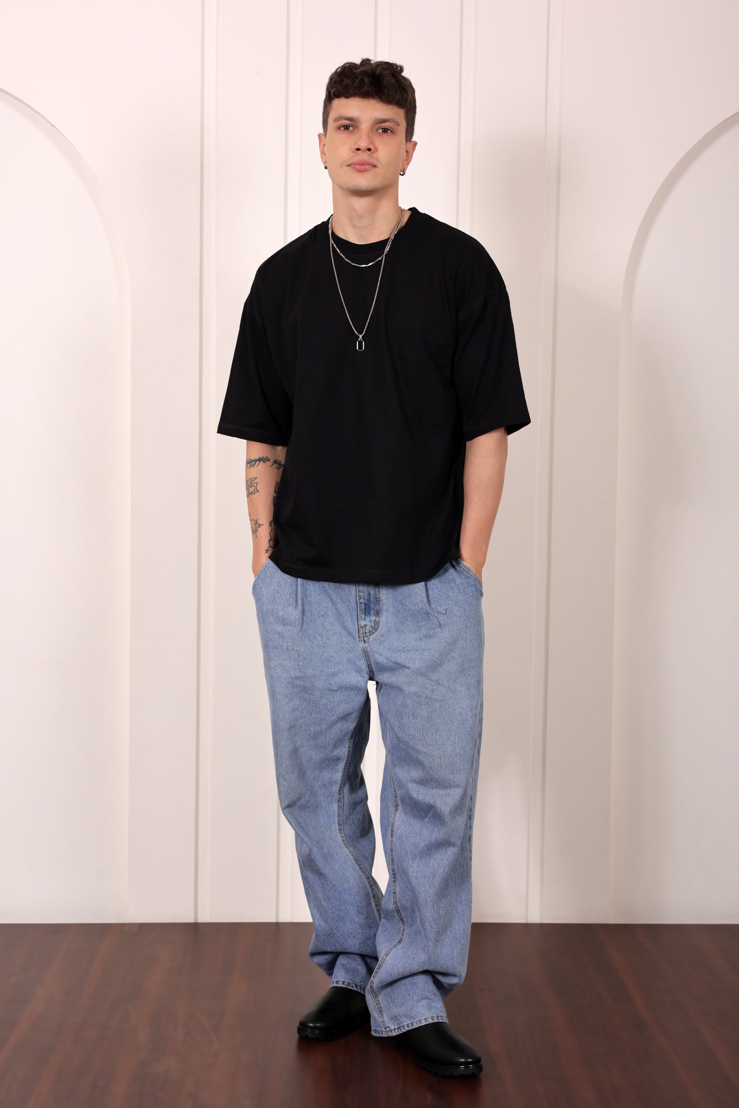 Premium Black Oversized Jersey T-shirt