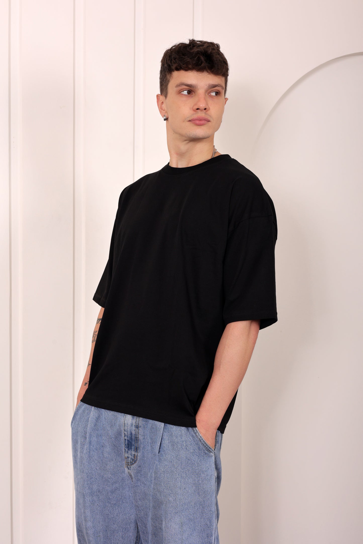 Premium Black Oversized Jersey T-shirt