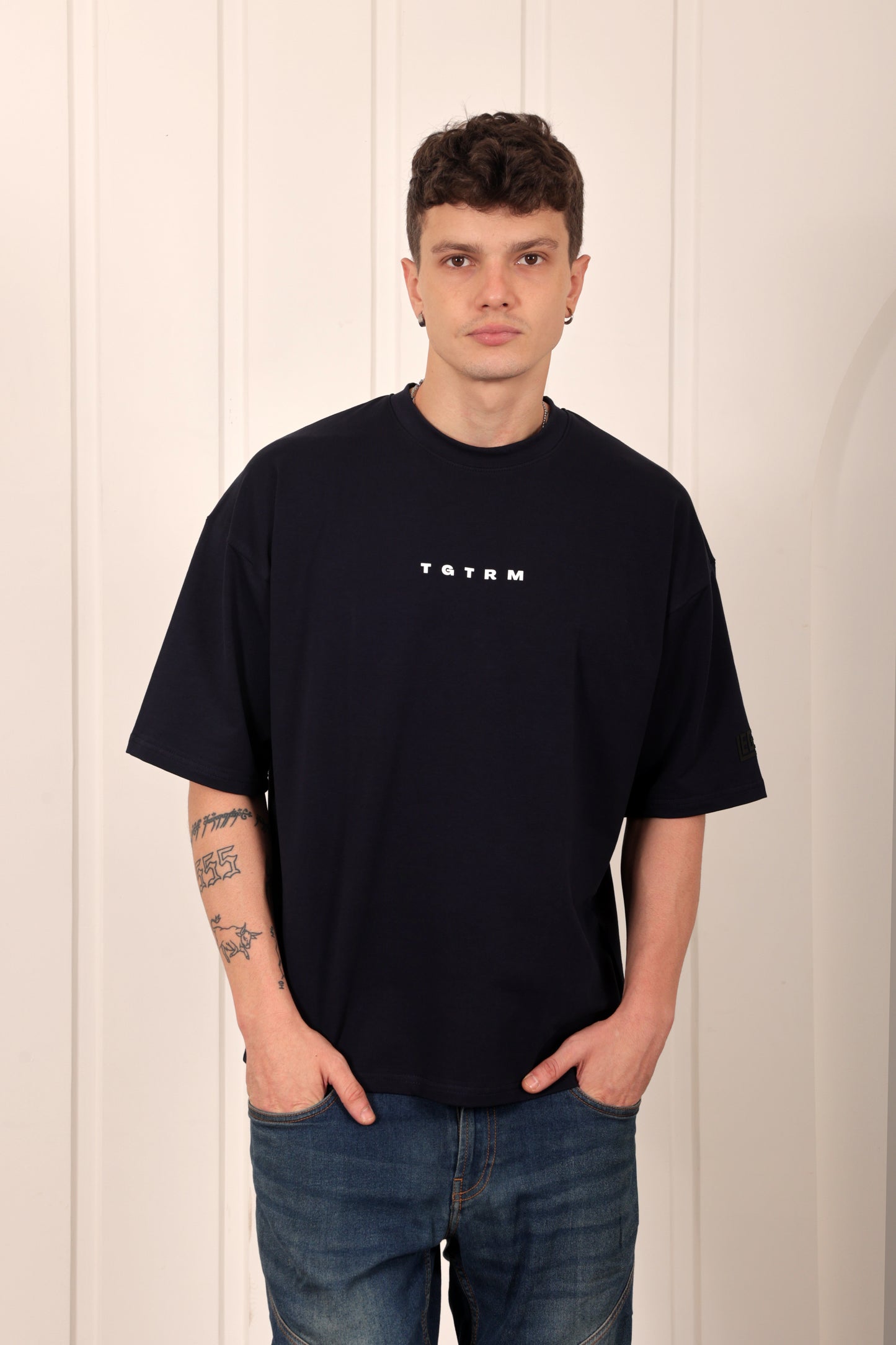 Valentino Rossi Black Oversized Printed T-shirt