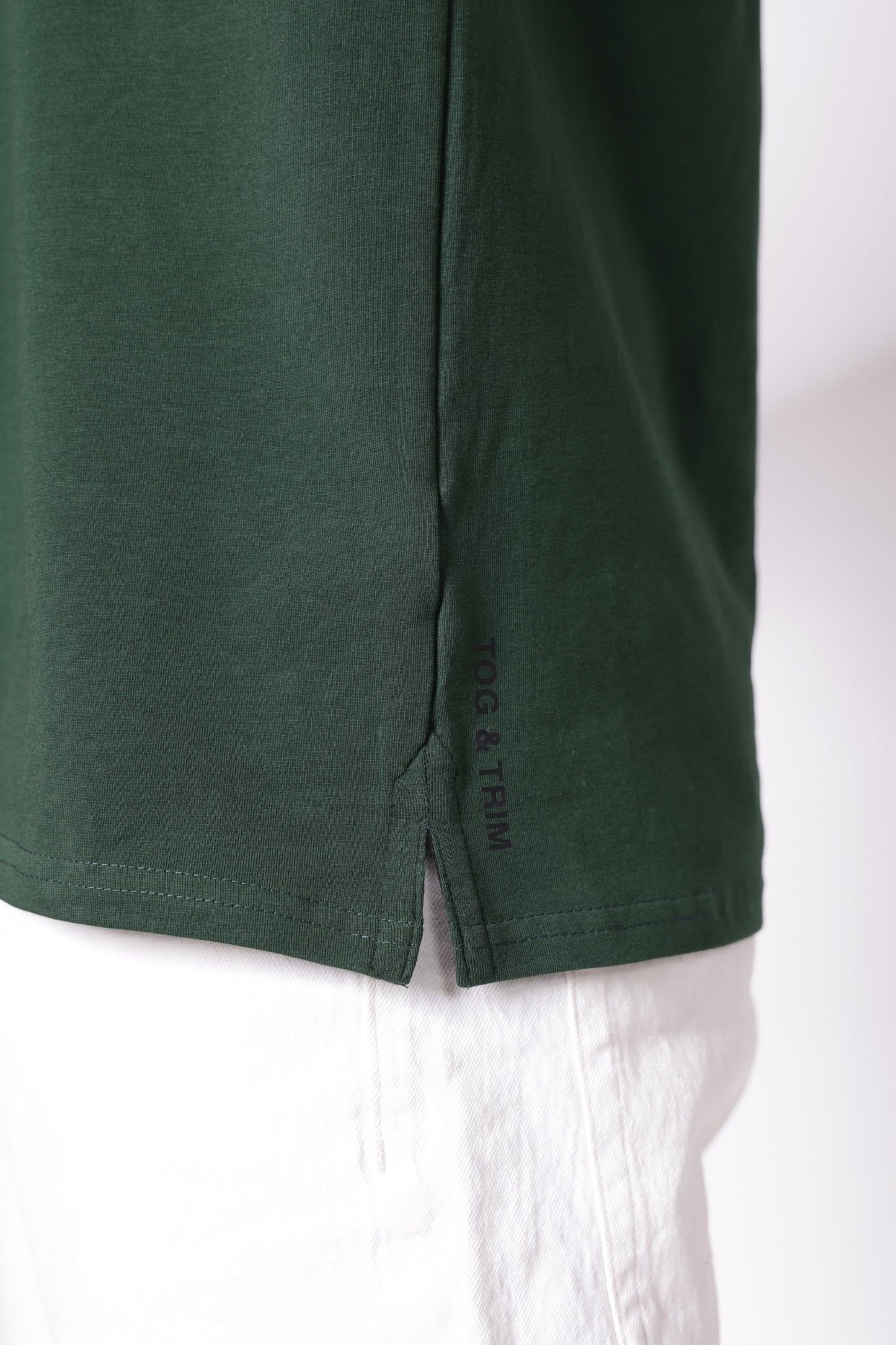 Men's Dri-Fit Zipper Polo in Green