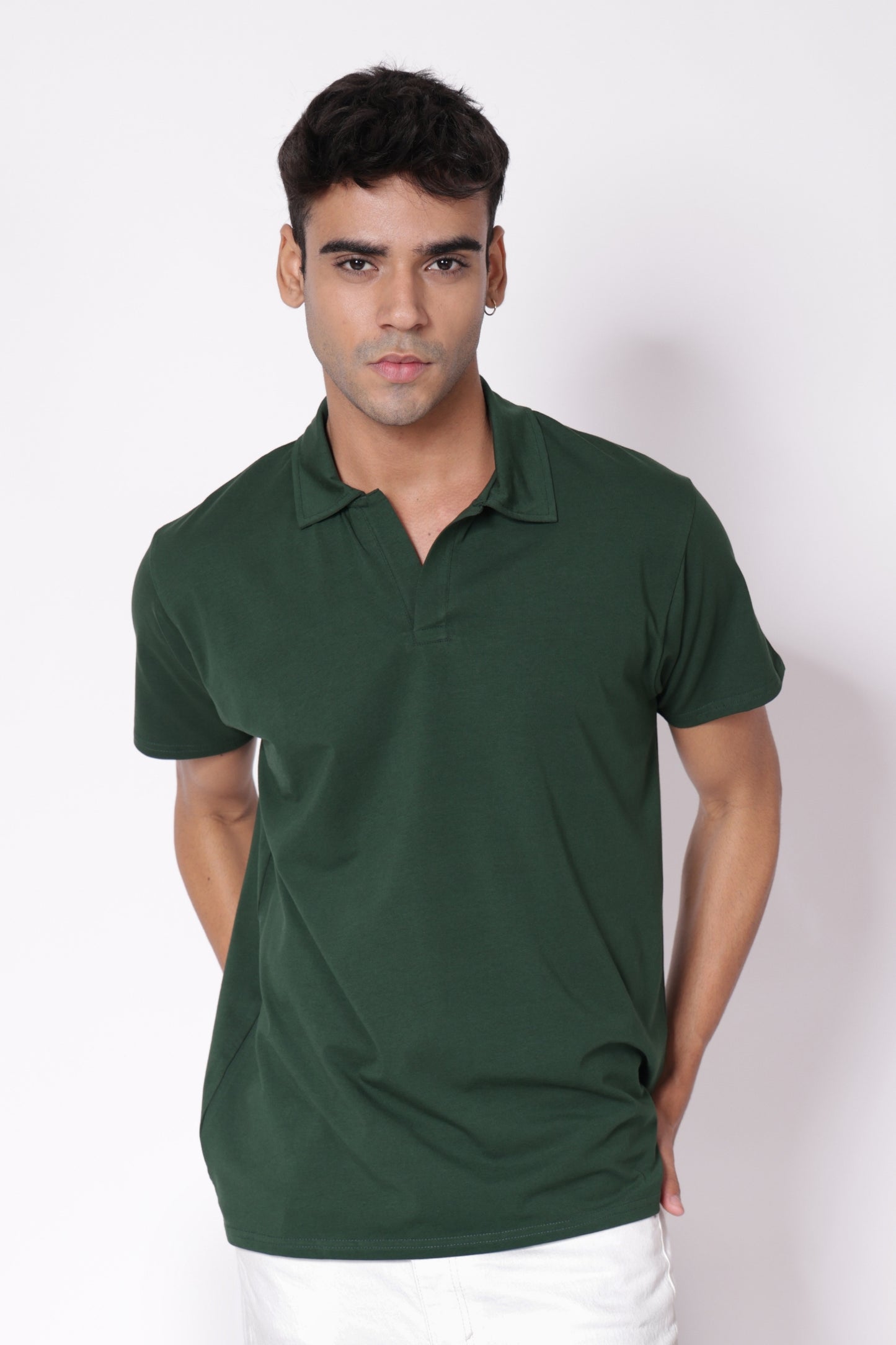 Men's Essential Polo Shirt in Green