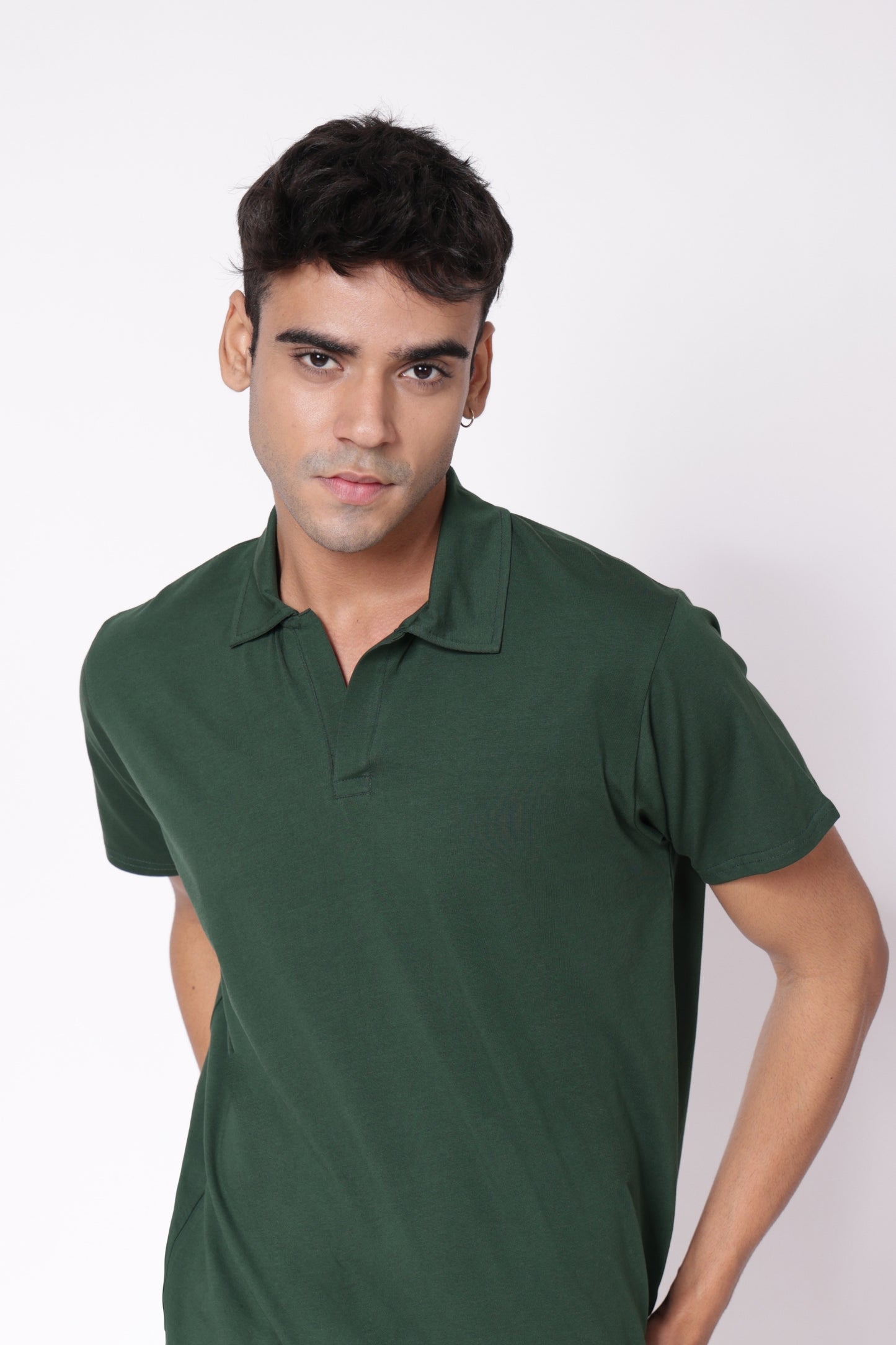 Men's Essential Polo Shirt in Green