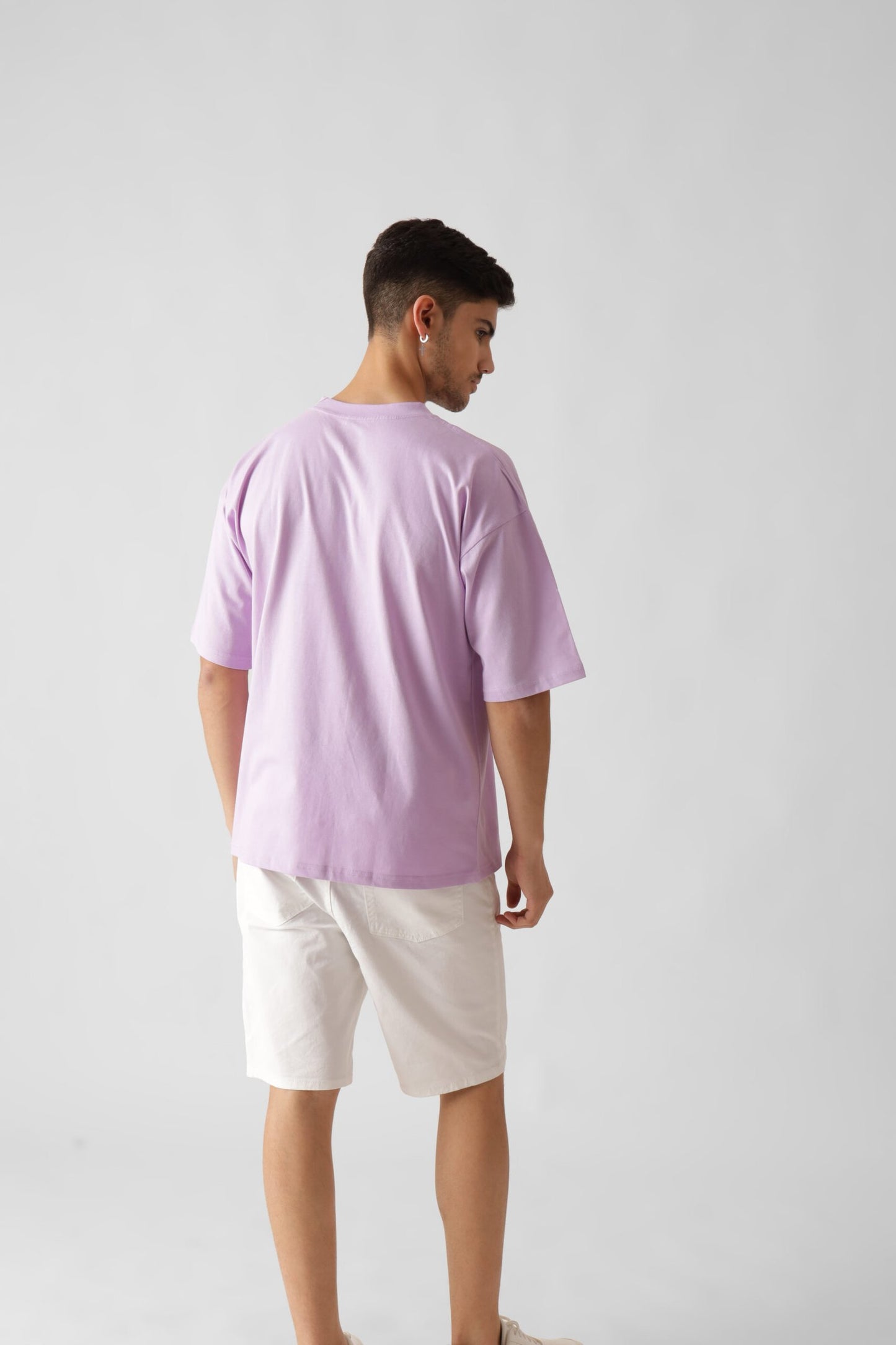 Printed Oversized Tshirt in Lavender