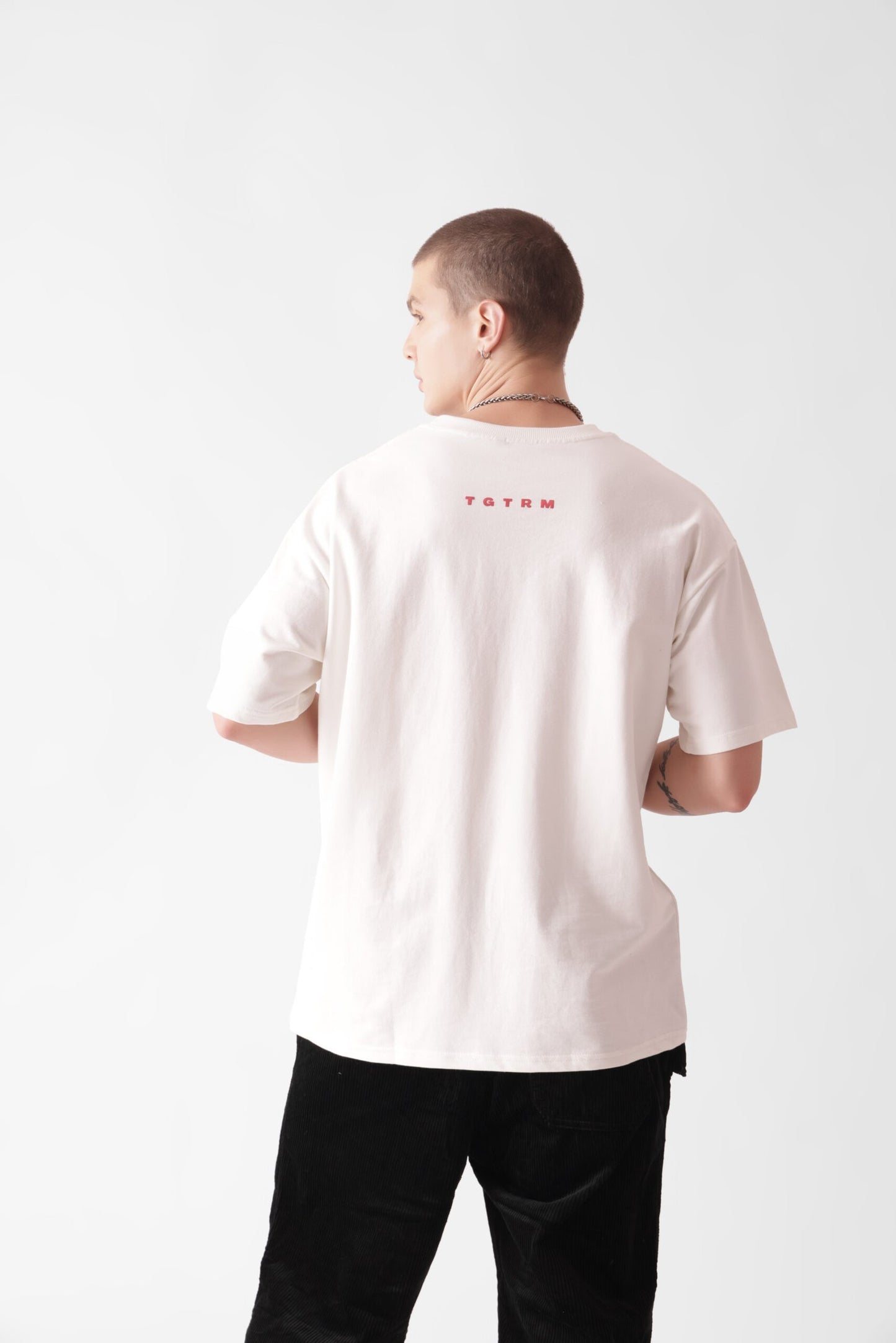 Cream Heavyweight Oversized T-Shirt