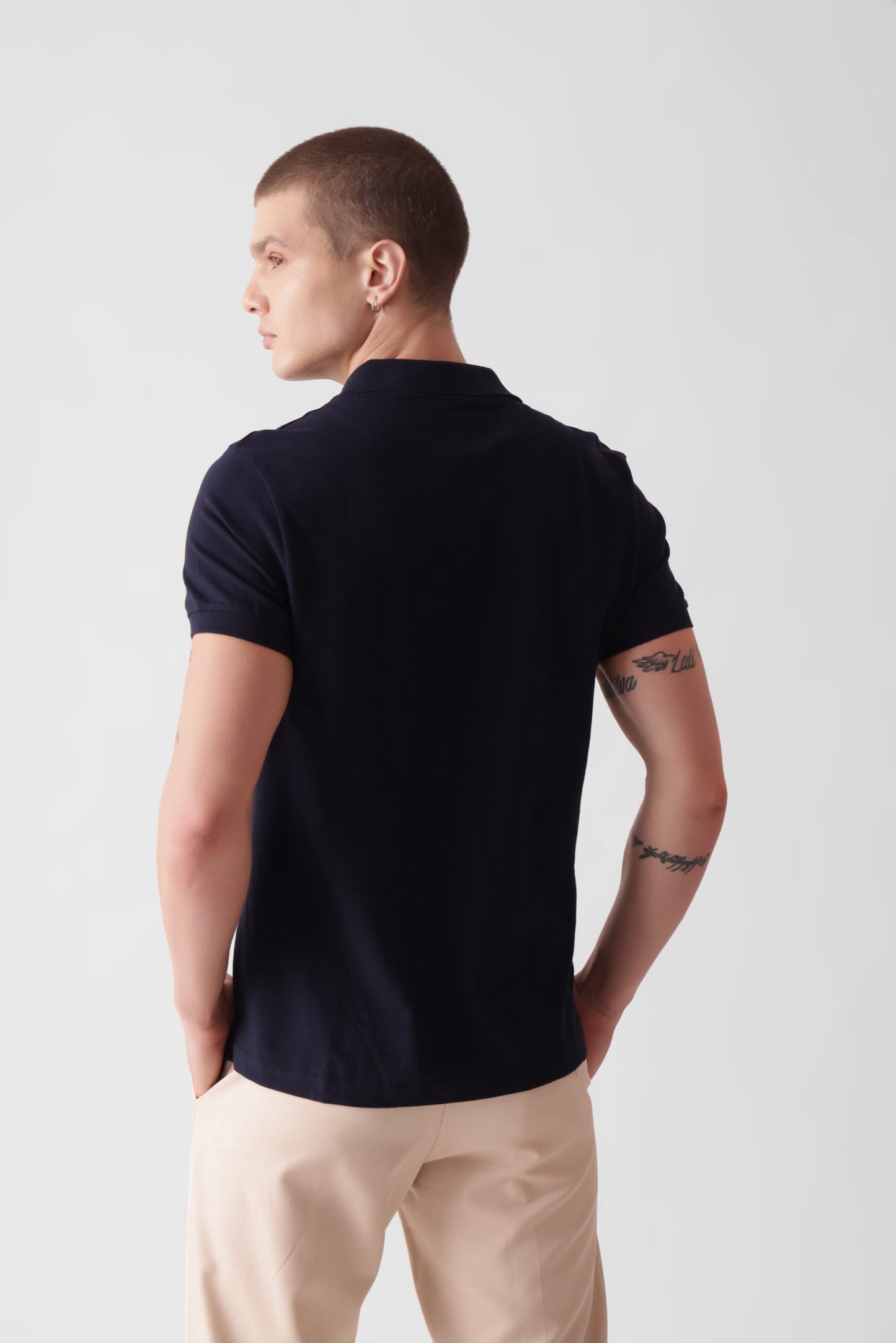 Classic Navy Blue Polo Shirt