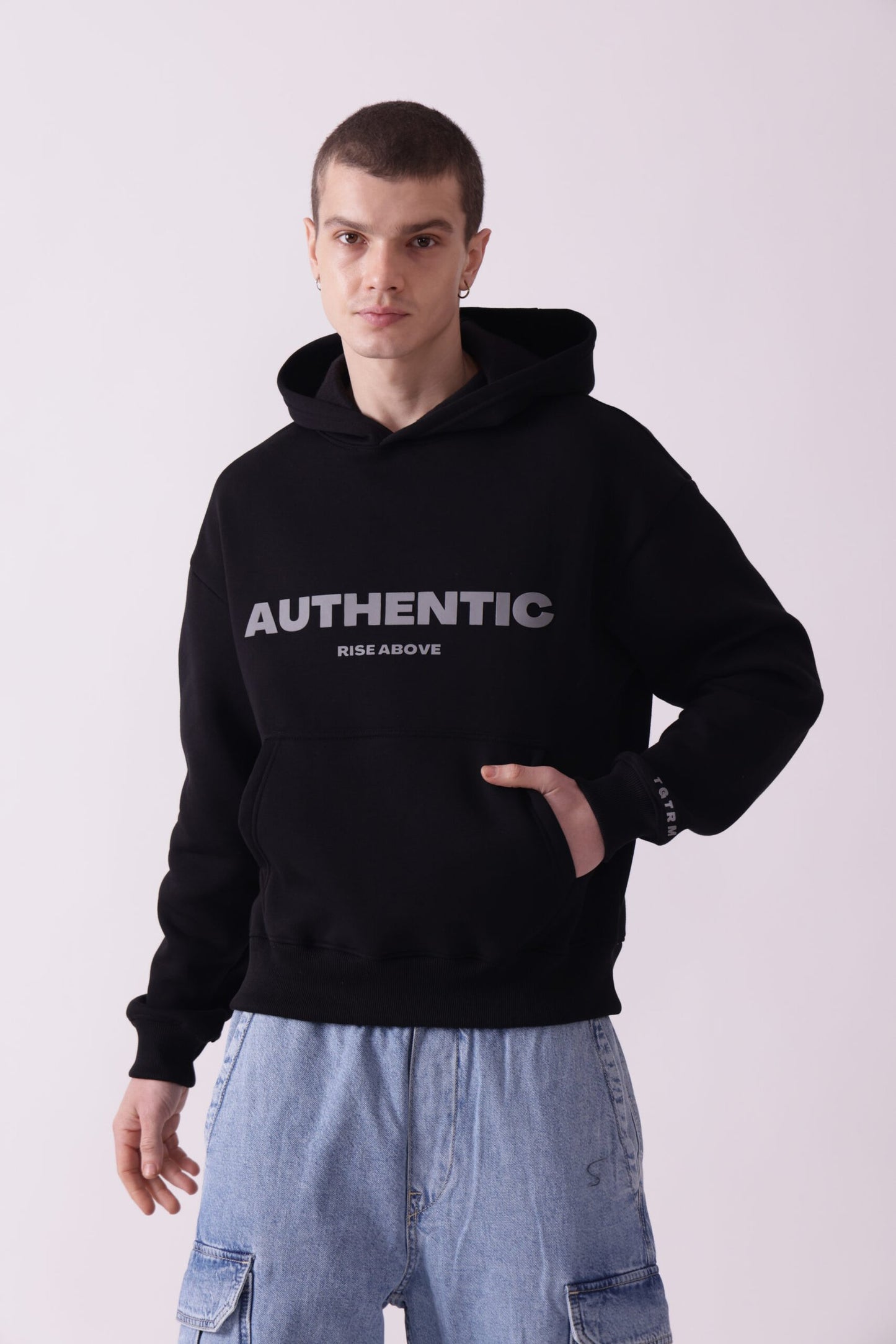 Black Oversized Hoodie for Men