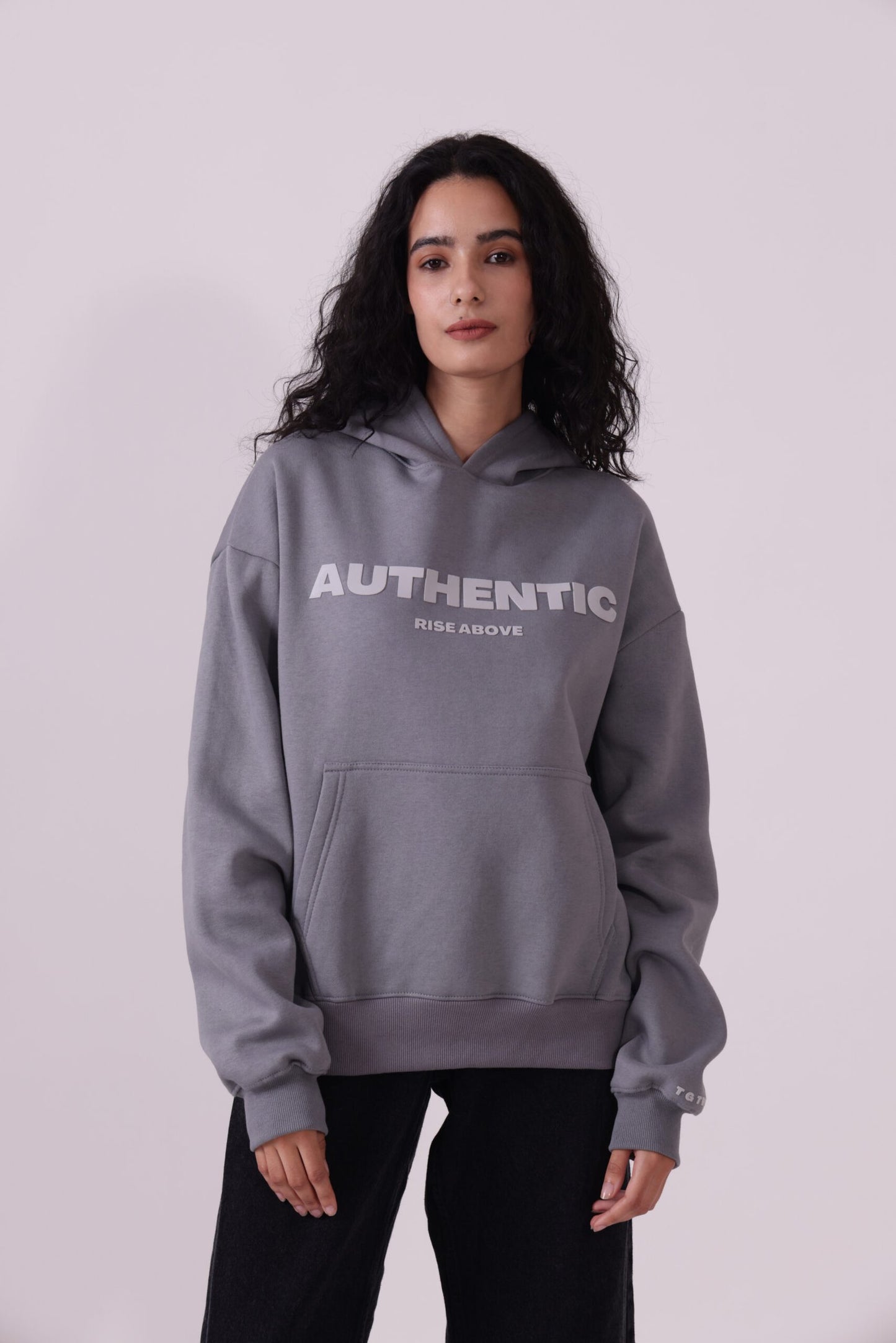 Grey Oversized Hoodie for Women