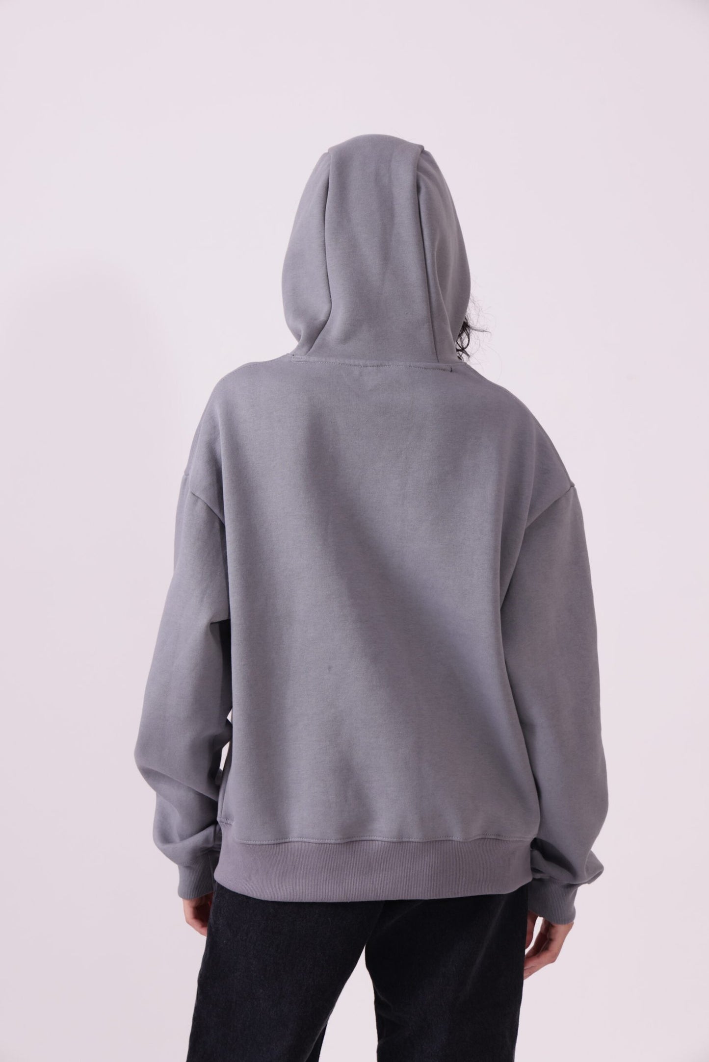 Grey Oversized Hoodie for Women