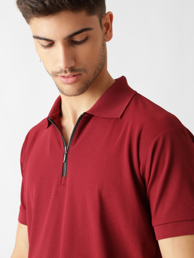 Men's Dri-Fit Polo in Maroon