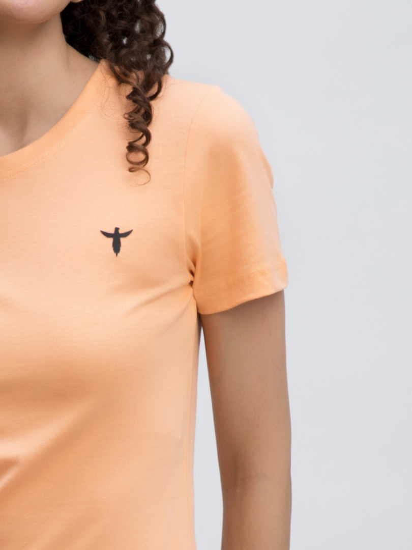 Premium Plain Tshirt In Peach