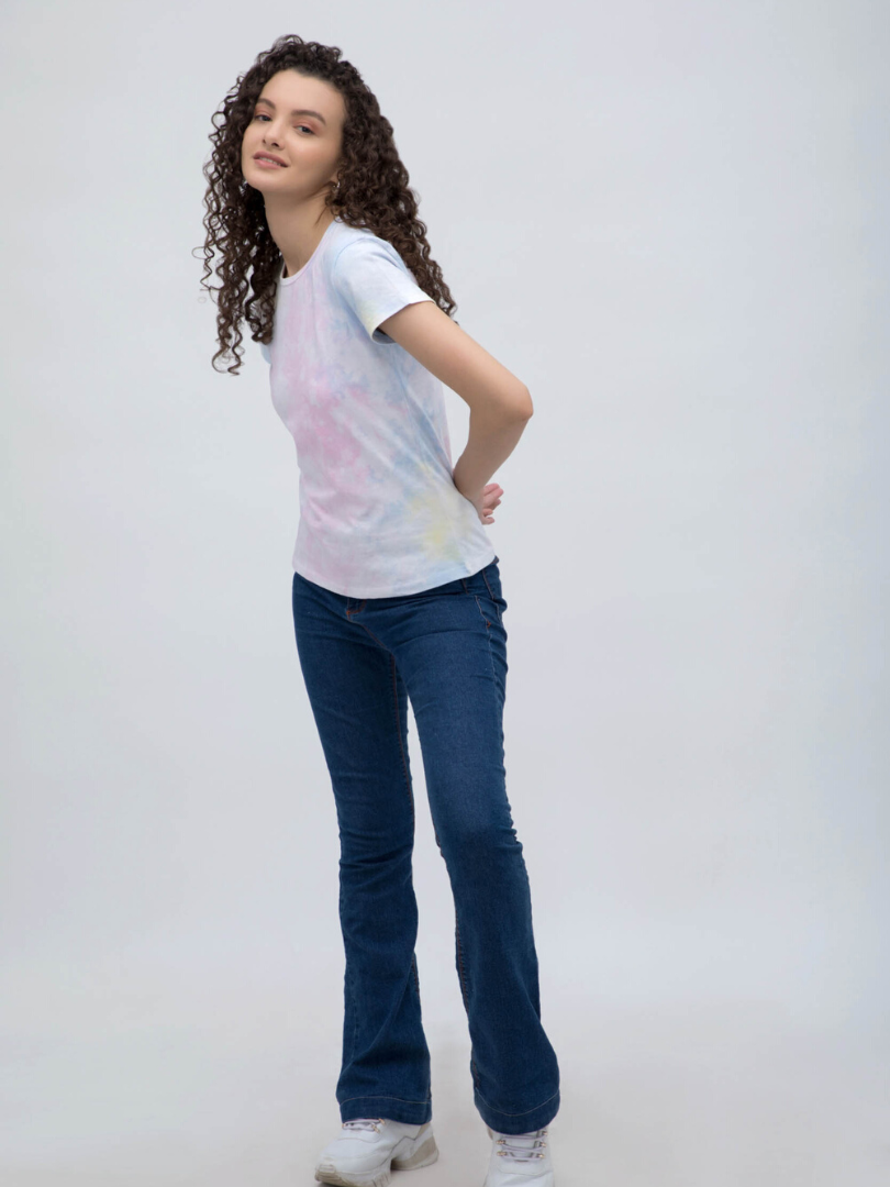 Tricolour Tie Dye Tshirt