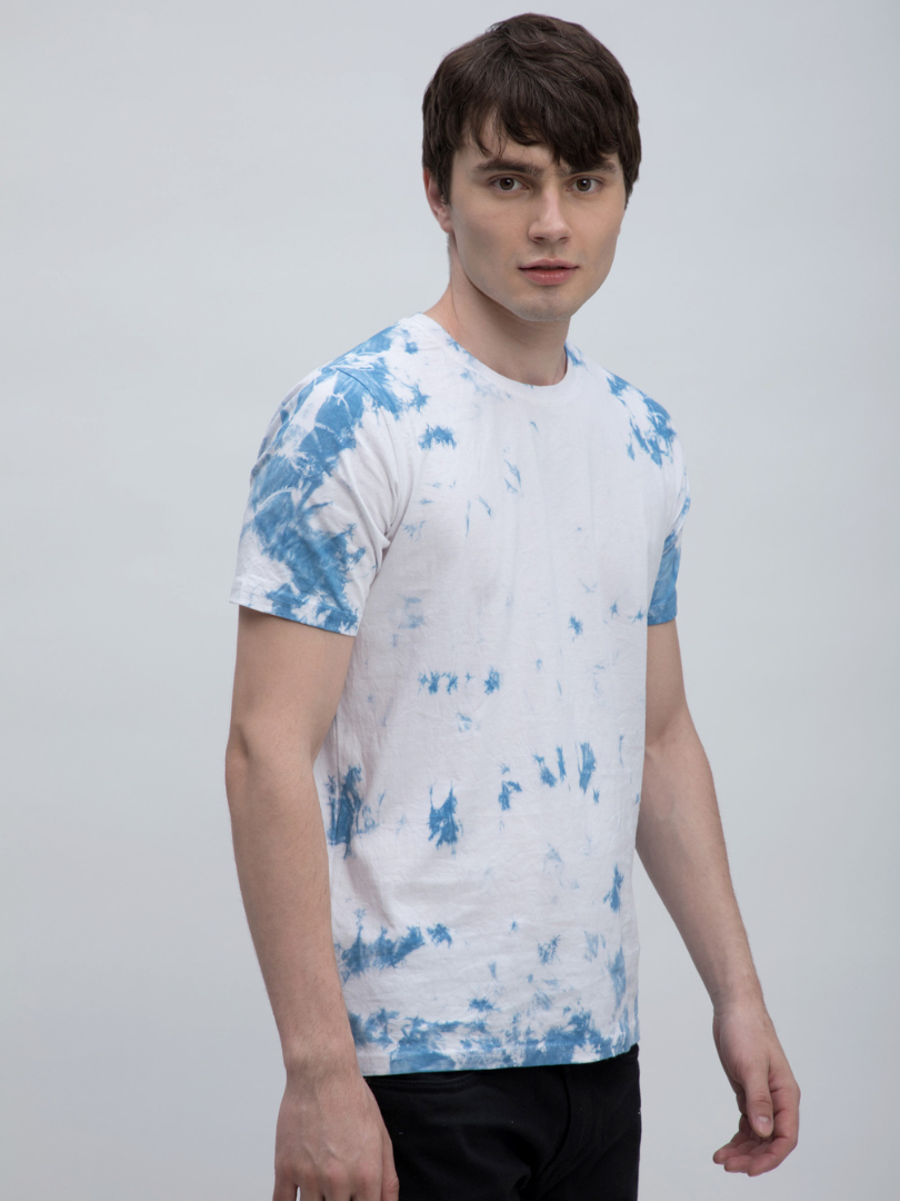 Blue and White Tie-Dye Tshirt