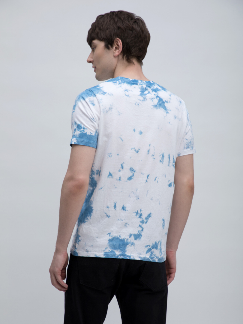 Blue and White Tie-Dye Tshirt