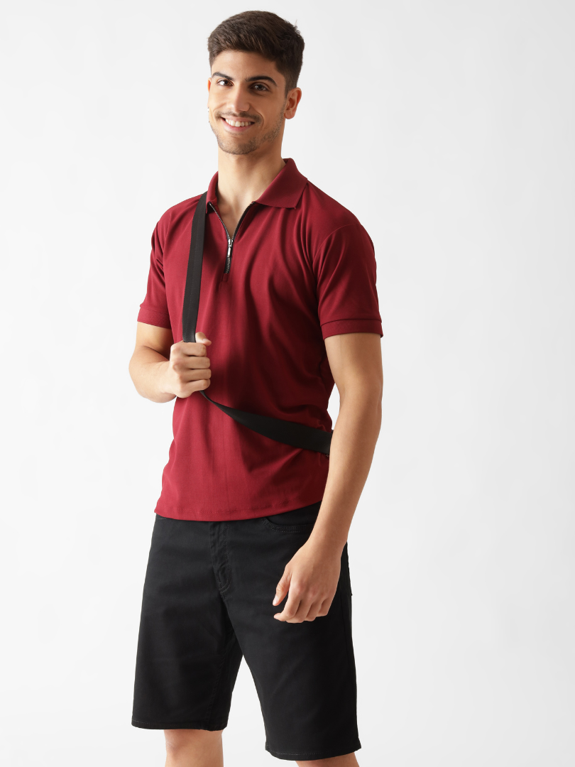 Men's Dri-Fit Polo in Maroon