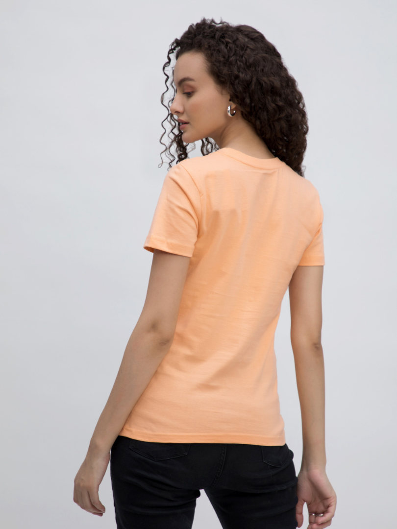 Premium Plain Tshirt In Peach