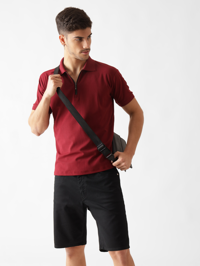 Men's Dri-Fit Polo in Maroon