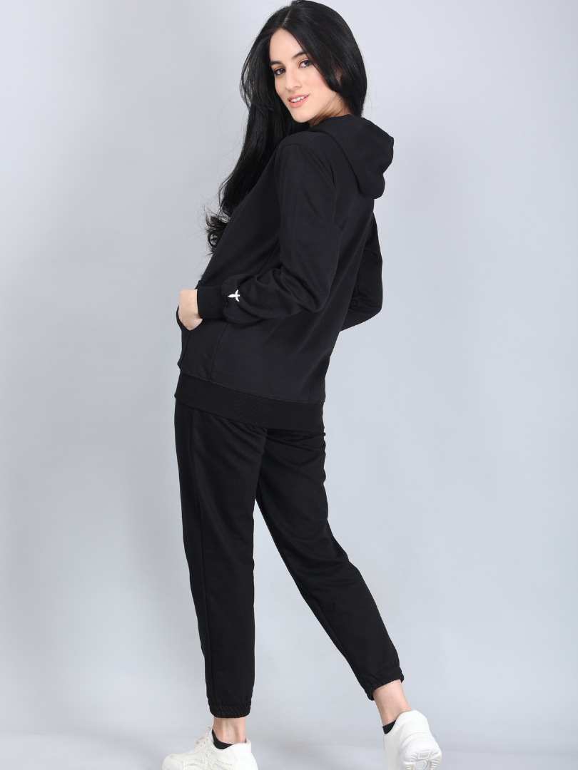 Black Solid Co-Ords for Women