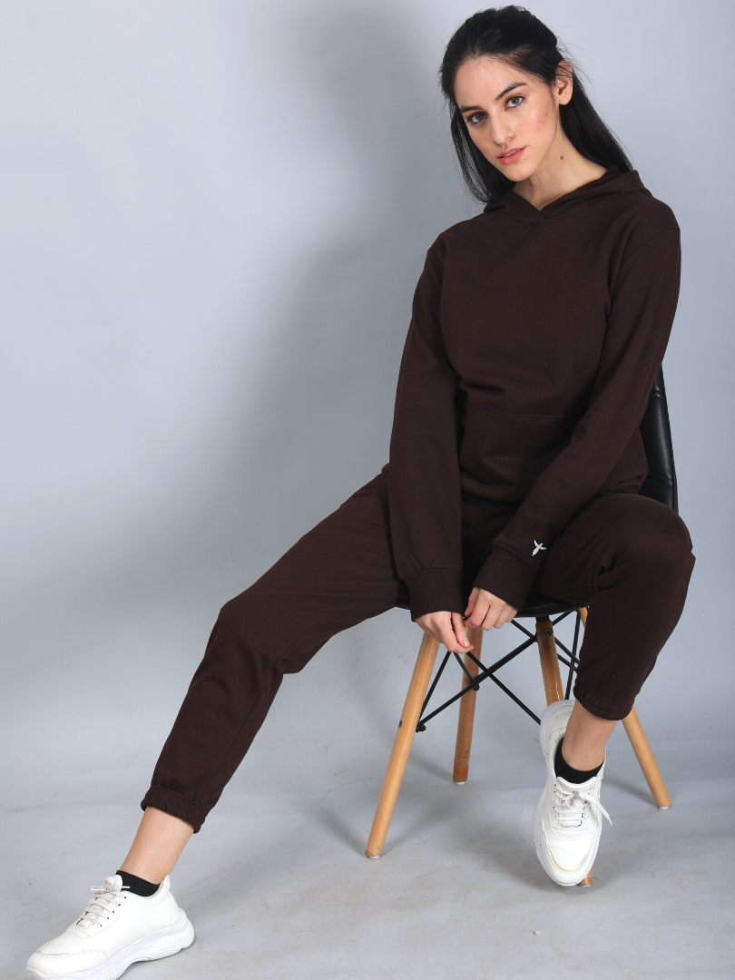 Brown Solid Co-Ords for Women