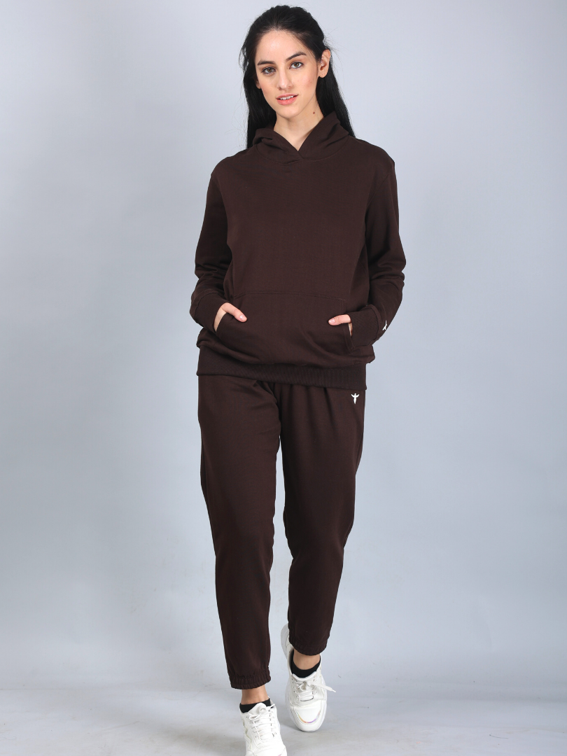 Brown Solid Co-Ords for Women
