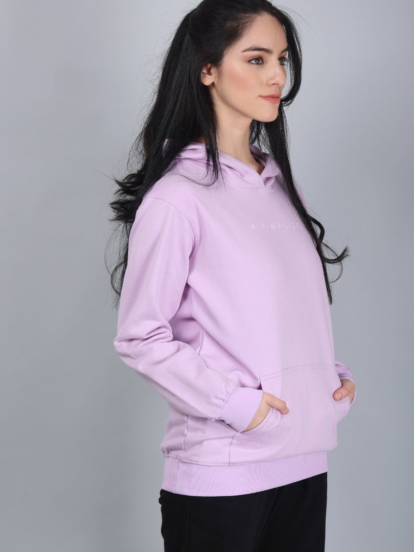 Lavender Relaxed fit Hoodie for Women