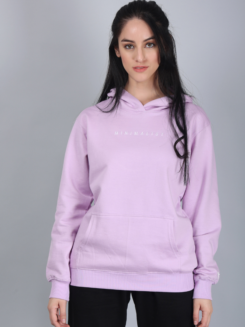 Lavender Relaxed fit Hoodie for Women