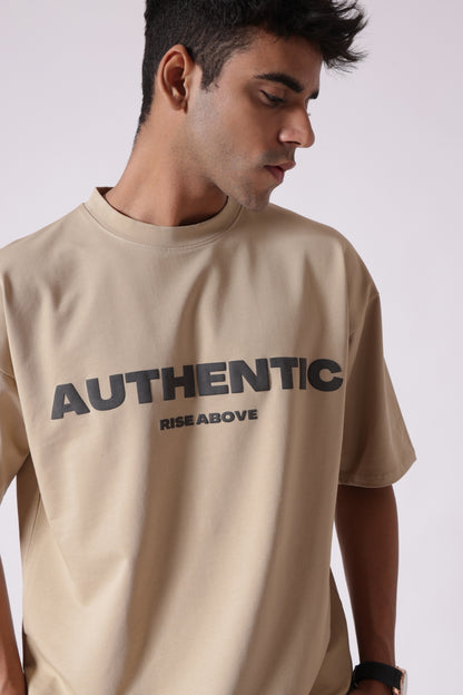 Beige Heavyweight Oversized T-Shirt