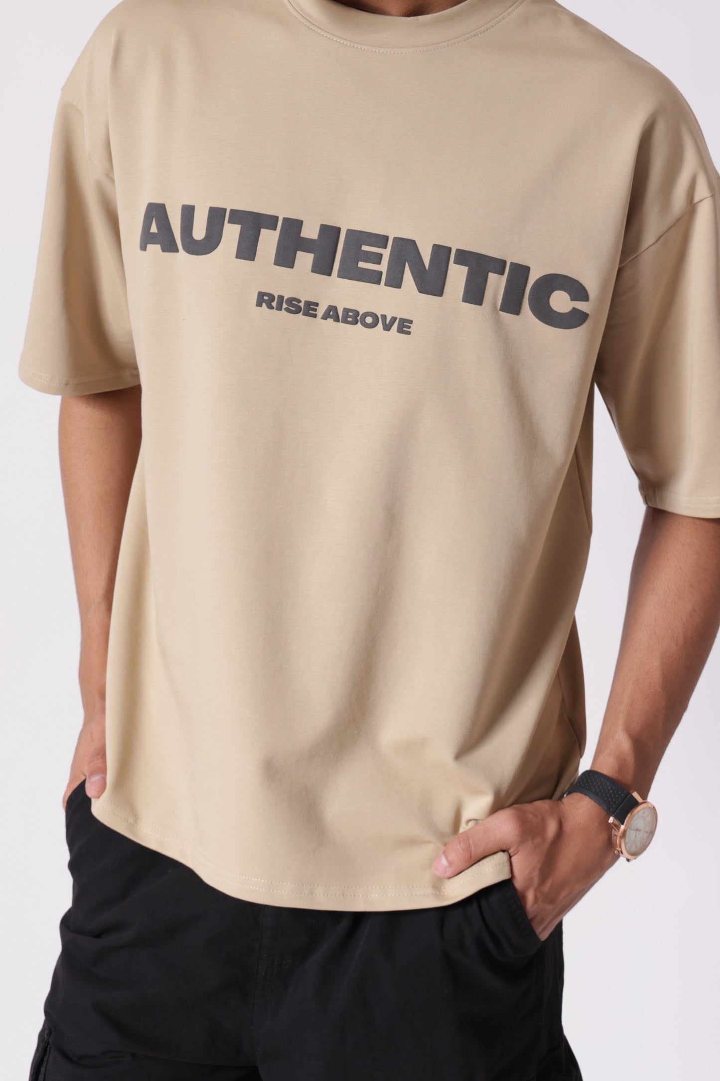 Beige Heavyweight Oversized T-Shirt