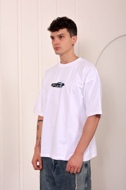 Kendrick Lamar White Oversized Printed T-shirt