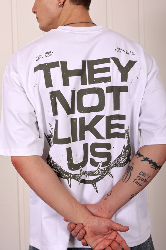 Kendrick Lamar White Oversized Printed T-shirt