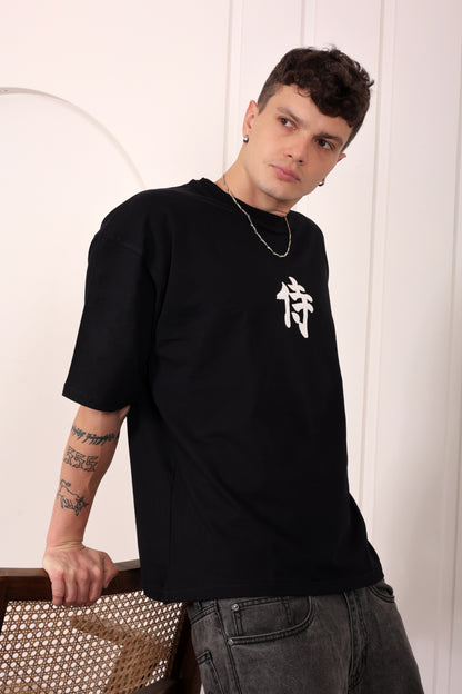 Black Heavyweight Oversized T-shirt(Anime)