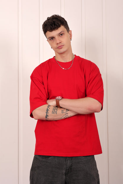 Premium Red Oversized T-shirt