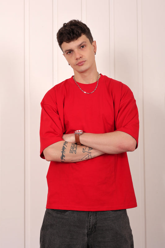 Premium Red Oversized T-shirt