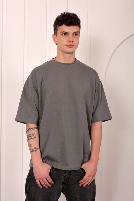 Premium Grey Oversized Jersey T-shirt