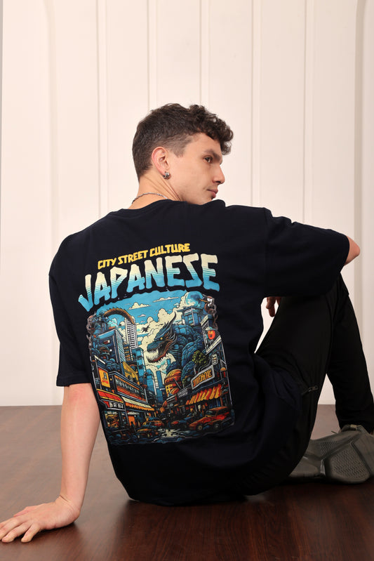 Japanese Art Oversized Heavyweight T-shirt