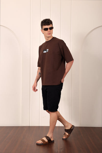 Brown Oversized T-Shirt(Anime)