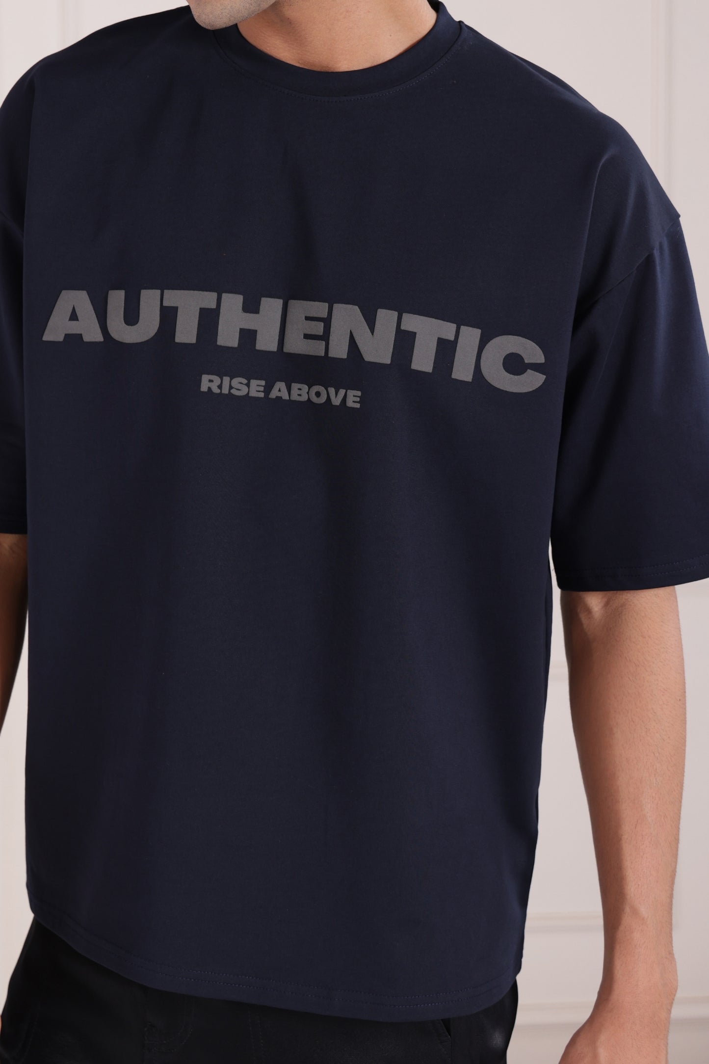 Navy Blue Heavyweight Oversized T-Shirt