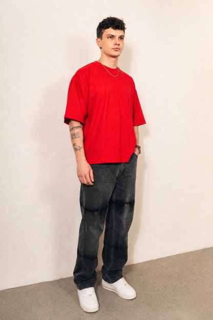 Premium Red Oversized T-shirt