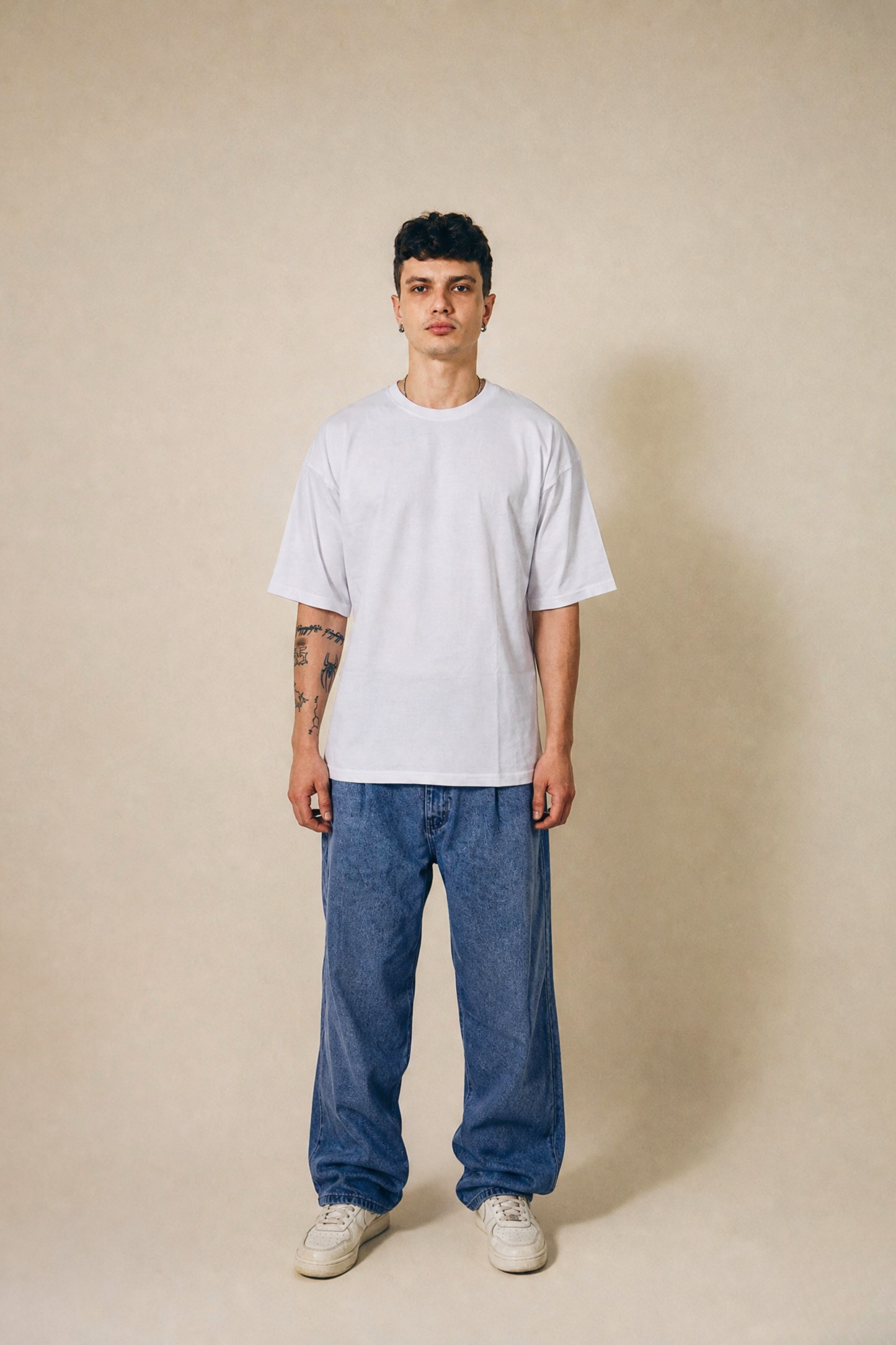 Premium White Oversized Jersey T-shirt