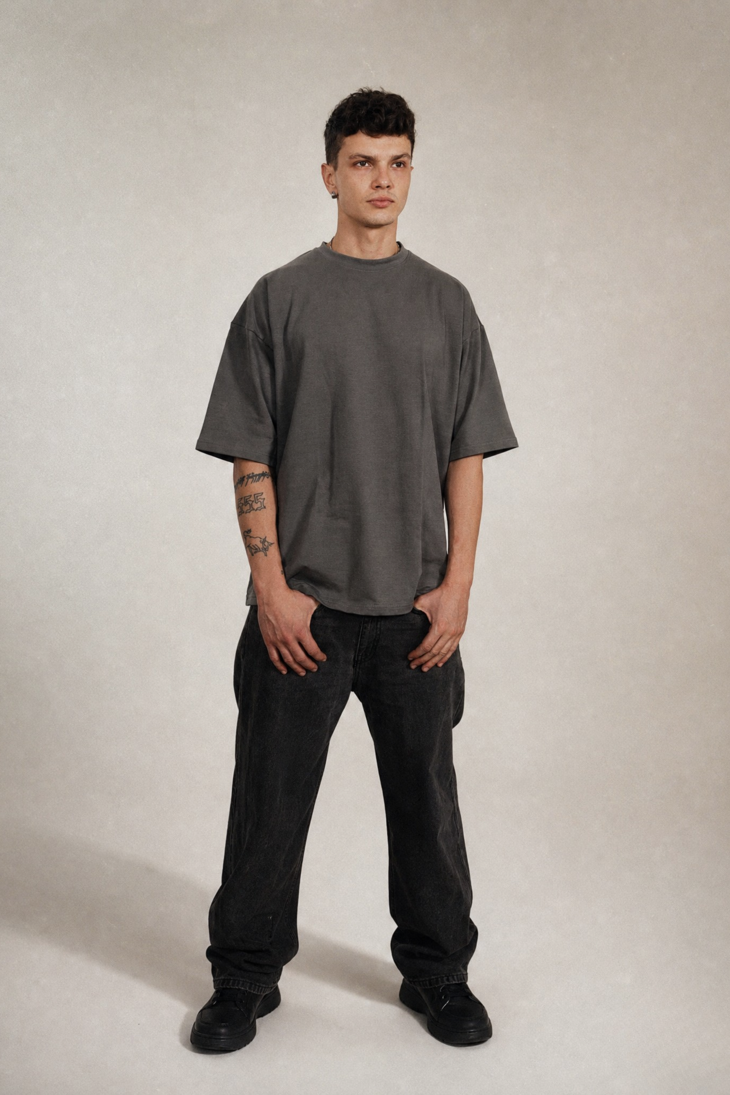 Premium Grey Oversized Jersey T-shirt
