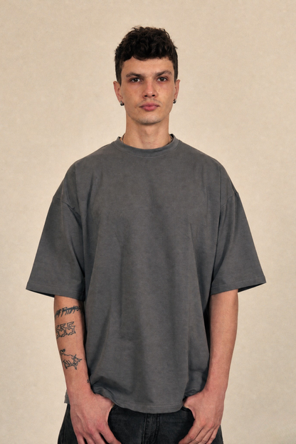 Premium Grey Oversized Jersey T-shirt