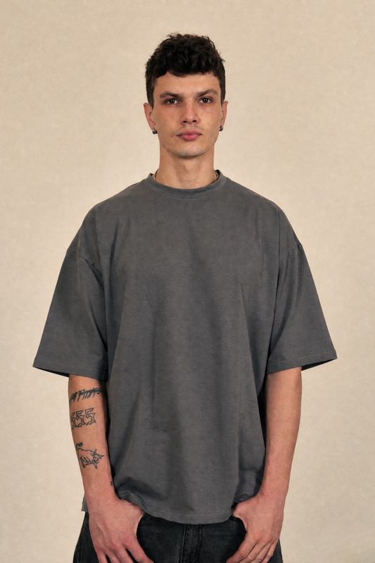 Premium Grey Oversized Jersey T-shirt