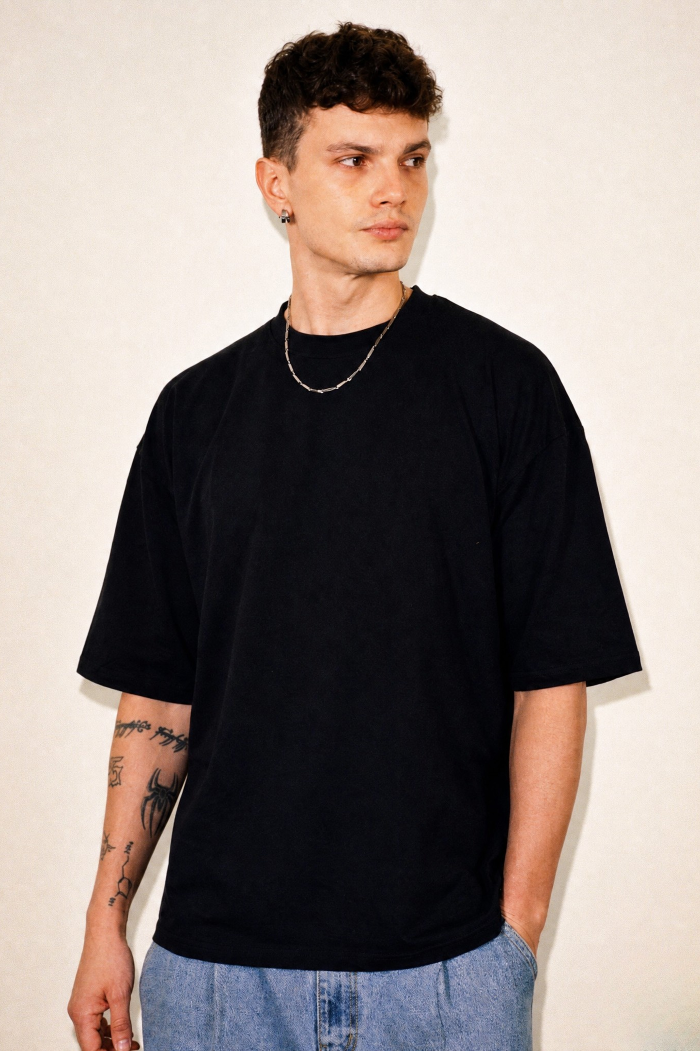 Premium Black Oversized Jersey T-shirt