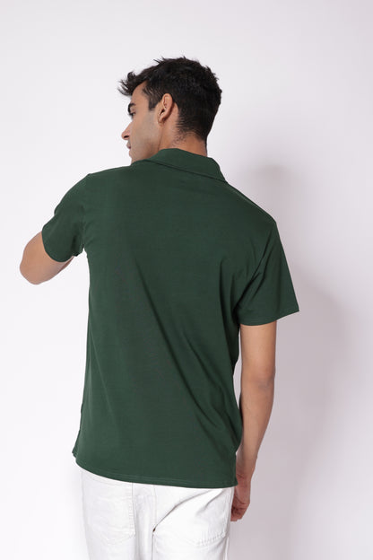 Classic Lightweight Polo T-shirt in Green